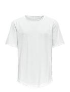 ONLY & SONS Osjbenne Longy Ss Tee Jrs Noos Vit