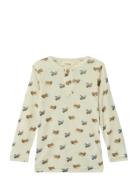 Lil'Atelier Nmmnalu Wo/Mo Ls Slim Top Lil Kräm