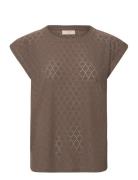 FREE/QUENT Fqblond-Tee Brun