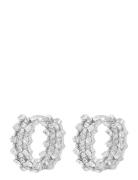 SNÖ Of Sweden Sprinkles Tripple Crystal Ring Ear Silver