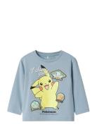Name It Nmmjumbo Pokemon Nreg Ls Top Box Sky Blå