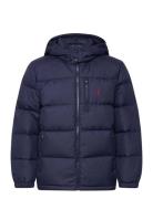 Ralph Lauren Kids Ripstop Down Hooded Jacket Marinblå