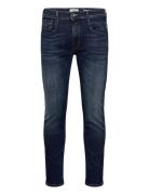 Replay Anbass Trousers Slim Aged Marinblå