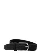 Selected Slhtom Braided Textile Belt Svart