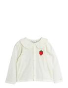 Mini Rodini Strawberry Emb Schiffli Blouse Vit
