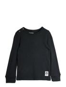 Mini Rodini Modal Rib Ls Tee Svart