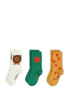 Mini Rodini Bear 3-Pack Socks Multi/patterned