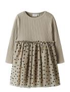 Name It Nmfnea Ls Tulle Dress Beige
