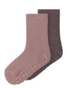 Name It Nmfwak Wo/Bl 2P Sock W/Non Skid Multi/patterned