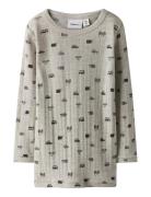 Name It Nmmwang Wool Needle Ls Top Noos Beige