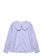 Mango Double Baby-Collar Shirt Blå