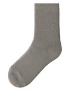 Name It Nkfwaksi Wo/Bl Terry Sock Grå