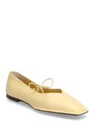 ALOHAS Sway Leather Ballet Flats Gul