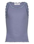 Rosemunde Kids Rkbalta Modal Sl Short Lace Top Blå