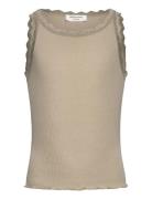Rosemunde Kids Rkbalta Modal Sl Short Lace Top Beige