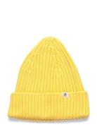 Mini Rodini Knitted Rib Fold Up Hat Gul