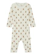 Lil'Atelier Nbnnalu Wo/Mo Ls Slim Suit Lil Kräm