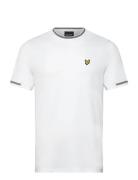 Lyle & Scott Birdseye Half Tipped T-Shirt Vit