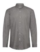 Lindbergh Yarn Dyed Oxford Superflex Shirt Grå