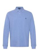 Polo Ralph Lauren Custom Slim Fit Mesh Polo Shirt Blå