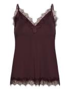 Rosemunde Rwbillie Sl Lace Strap Top Brun