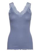 Rosemunde Rwbernadine Organic Cotton Sl Lace Blå
