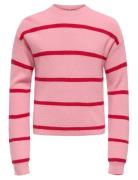 Kids Only Kogfranca Short L/S Stripe Knt Noos Rosa