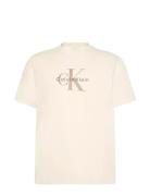 Calvin Klein Jeans Ss Hero Monologo Tee 20S Kräm