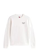 Tommy Jeans Tjw Reg Ess Logo 1 Crew Ext Vit