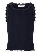 Rosemunde Kids Rkbalta Sl Short Lace Top Marinblå