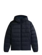 Tommy Hilfiger Mid Weight Hooded Jacket Marinblå