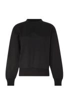 Calvin Klein Ls Premium Terry Emblem Logo Cre Svart