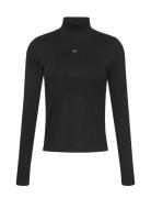 Calvin Klein Jeans Ls Woven Label Turtleneck Svart