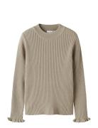 Name It Nkfvianna Ls Slim Knit Beige