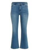 Kaffe Curve Kcflora Flared Long Jeans Blå