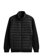 Tommy Hilfiger Mix Media Ess Rwb Stand Collar Svart