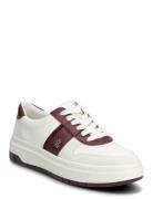 Lauren Ralph Lauren Harlie Two-T Leather & Suede Sneaker Vit