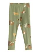 Lindex Leggings Med Bã¸rstet Inderside Grön