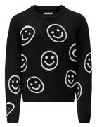 Kids Only Kogmontana Ls Jq Loose O-Neck Cp Knt Svart