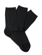 Selected Slfkim 3-Pack Sock Noos Svart