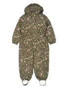 Mikk-line Polyester Junior Suit - Aop Forrest Grön