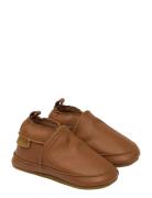 Mikk-line Leather Slipper - Solid Brun