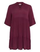 Kaffe Curve Kcmariana Ami Dress Röd