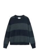 WOOD WOOD Wwlevi Crew Neck 25192 Blå