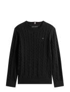 Tommy Hilfiger Cotton Cable Sweater Svart
