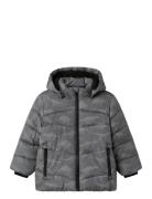 Name It Nmmmosan Puffer Jacket Ref1 Grå