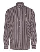 Polo Ralph Lauren Relaxed Fit Striped Cotton Shirt Brun