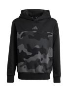 Adidas Sportswear J Camo Fl Hd Svart