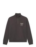 WOOD WOOD Wwjack Half Zipper Corp 25211 Svart