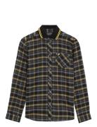 Lyle & Scott Tartan Shirt Marinblå